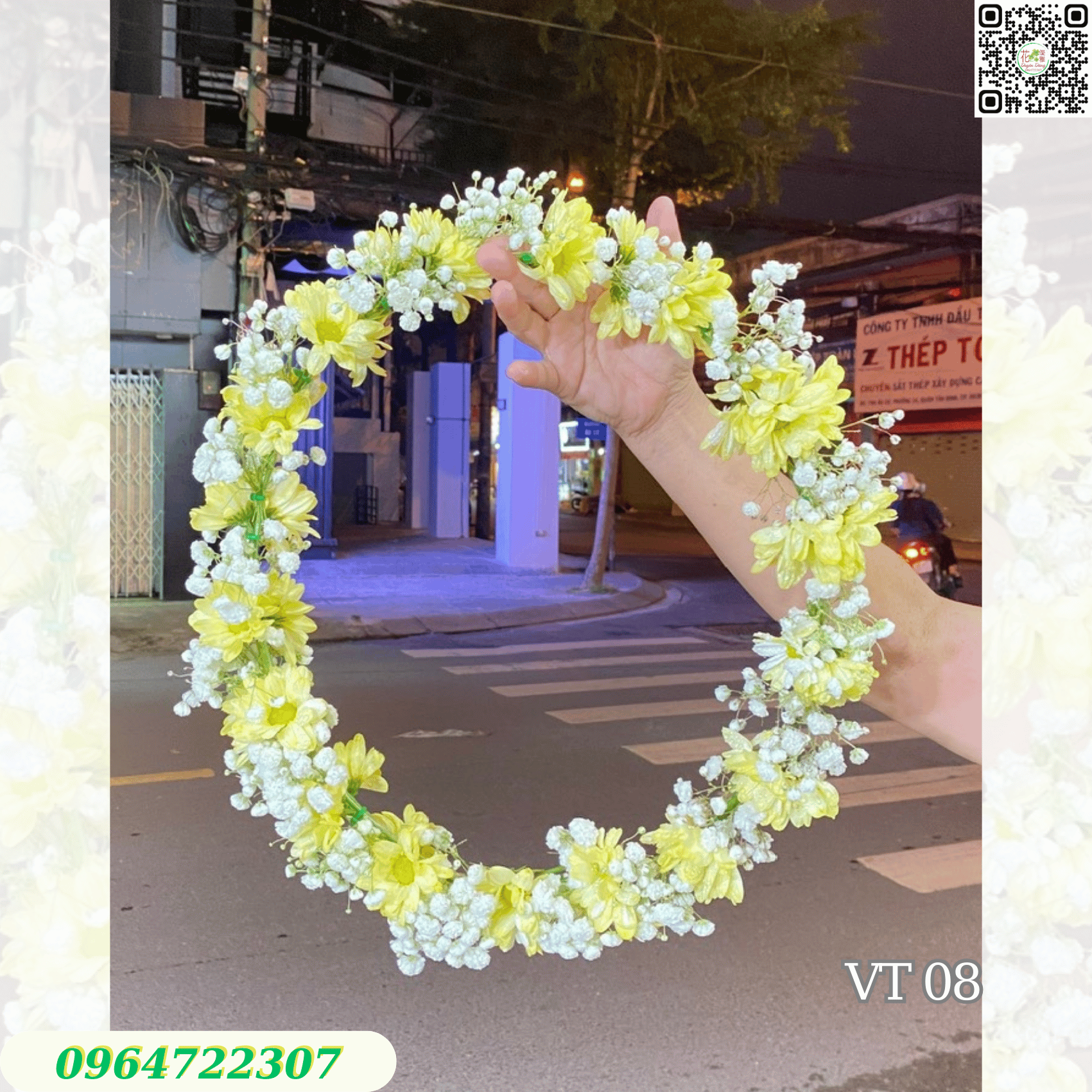Vòng Hoa Tươi Vòng Hoa Đeo Cổ Chúc Mừng Giá Tốt Giao Nhanh Xuất VAT Đầy Đủ HCM